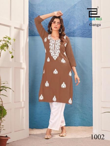 Blue hills ganga kurtis wholesale